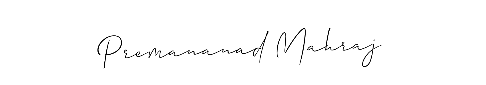 Similarly Allison_Script is the best handwritten signature design. Signature creator online .You can use it as an online autograph creator for name Premananad Mahraj. Premananad Mahraj signature style 2 images and pictures png