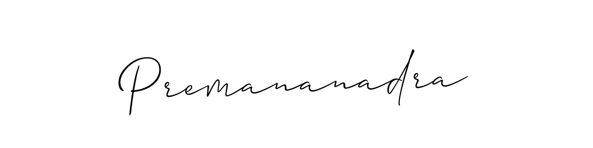 Allison_Script is a professional signature style that is perfect for those who want to add a touch of class to their signature. It is also a great choice for those who want to make their signature more unique. Get Premananadra name to fancy signature for free. Premananadra signature style 2 images and pictures png