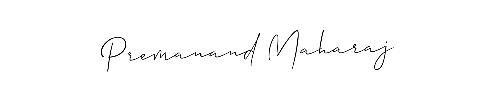Use a signature maker to create a handwritten signature online. With this signature software, you can design (Allison_Script) your own signature for name Premanand Maharaj. Premanand Maharaj signature style 2 images and pictures png