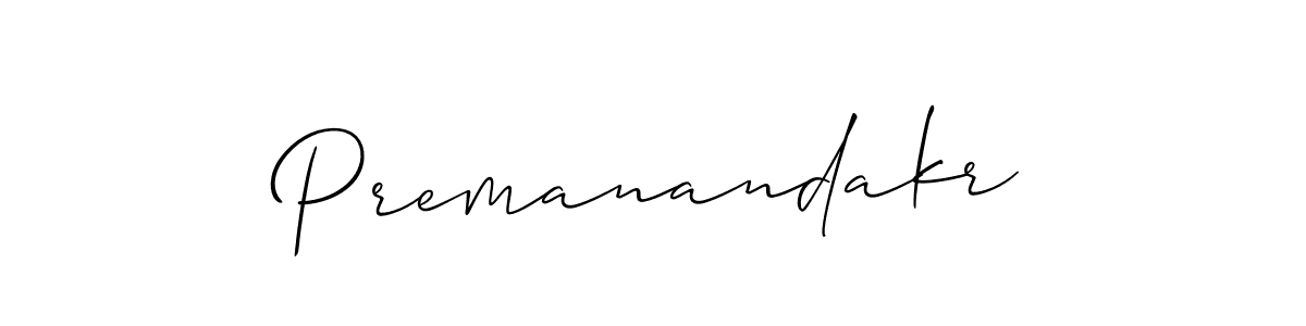 How to Draw Premanandakr signature style? Allison_Script is a latest design signature styles for name Premanandakr. Premanandakr signature style 2 images and pictures png