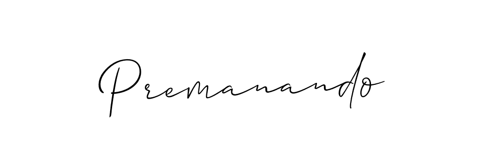 Design your own signature with our free online signature maker. With this signature software, you can create a handwritten (Allison_Script) signature for name Premanando. Premanando signature style 2 images and pictures png