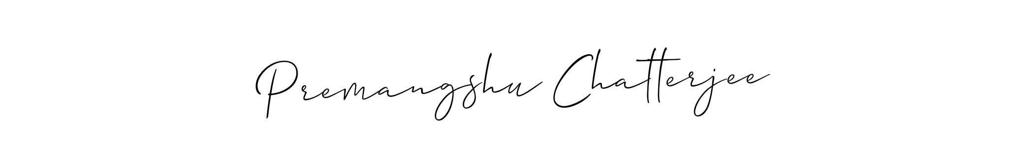 Create a beautiful signature design for name Premangshu Chatterjee. With this signature (Allison_Script) fonts, you can make a handwritten signature for free. Premangshu Chatterjee signature style 2 images and pictures png
