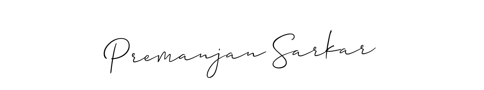 You should practise on your own different ways (Allison_Script) to write your name (Premanjan Sarkar) in signature. don't let someone else do it for you. Premanjan Sarkar signature style 2 images and pictures png