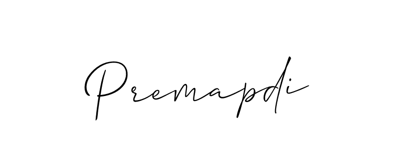 Once you've used our free online signature maker to create your best signature Allison_Script style, it's time to enjoy all of the benefits that Premapdi name signing documents. Premapdi signature style 2 images and pictures png