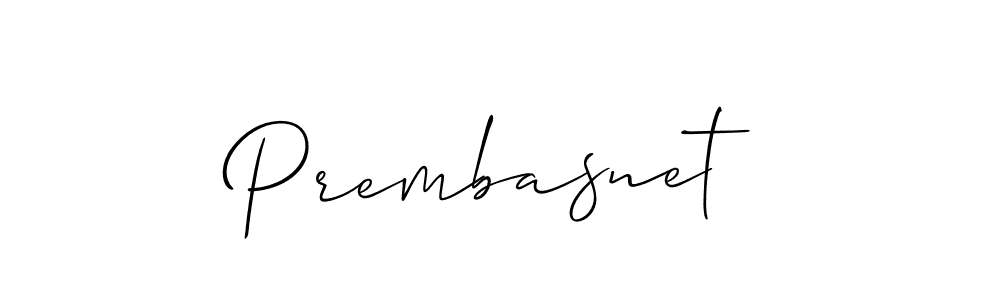 Design your own signature with our free online signature maker. With this signature software, you can create a handwritten (Allison_Script) signature for name Prembasnet. Prembasnet signature style 2 images and pictures png
