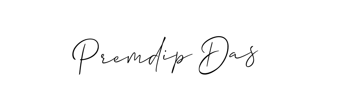 How to make Premdip Das signature? Allison_Script is a professional autograph style. Create handwritten signature for Premdip Das name. Premdip Das signature style 2 images and pictures png