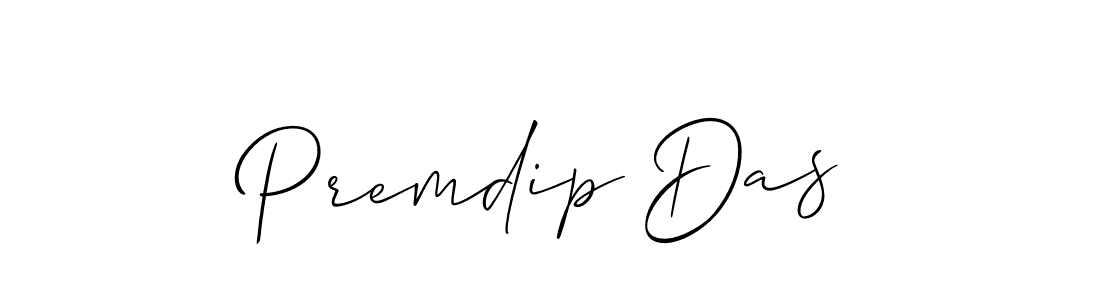 if you are searching for the best signature style for your name Premdip Das. so please give up your signature search. here we have designed multiple signature styles  using Allison_Script. Premdip Das signature style 2 images and pictures png