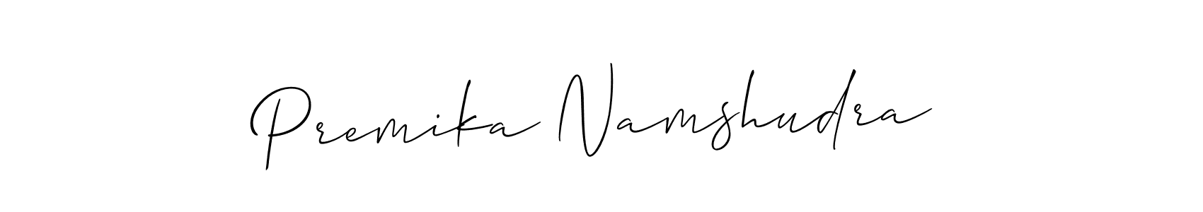 See photos of Premika Namshudra official signature by Spectra . Check more albums & portfolios. Read reviews & check more about Allison_Script font. Premika Namshudra signature style 2 images and pictures png