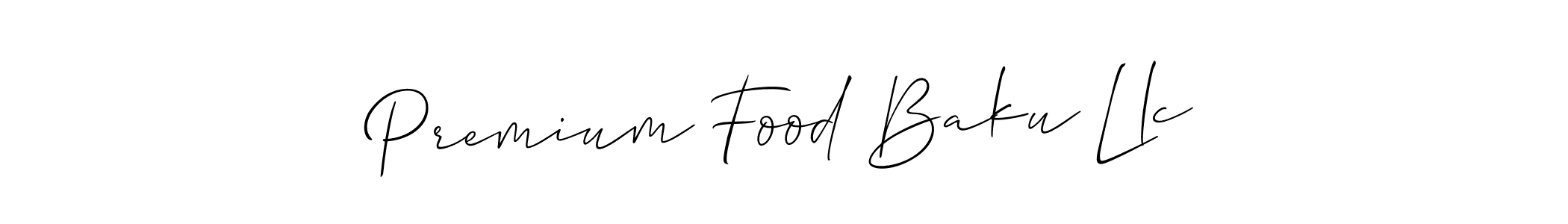 See photos of Premium Food Baku Llc official signature by Spectra . Check more albums & portfolios. Read reviews & check more about Allison_Script font. Premium Food Baku Llc signature style 2 images and pictures png