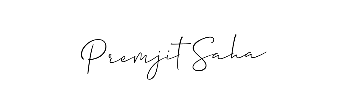 Best and Professional Signature Style for Premjit Saha. Allison_Script Best Signature Style Collection. Premjit Saha signature style 2 images and pictures png