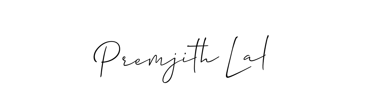 Make a beautiful signature design for name Premjith Lal. With this signature (Allison_Script) style, you can create a handwritten signature for free. Premjith Lal signature style 2 images and pictures png