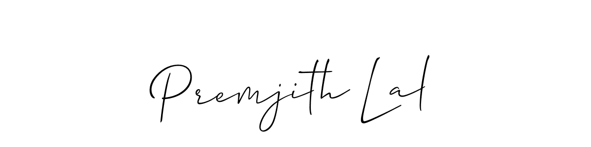 Make a beautiful signature design for name Premjith Lal. With this signature (Allison_Script) style, you can create a handwritten signature for free. Premjith Lal signature style 2 images and pictures png