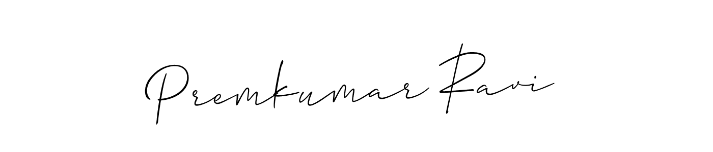 How to Draw Premkumar Ravi signature style? Allison_Script is a latest design signature styles for name Premkumar Ravi. Premkumar Ravi signature style 2 images and pictures png