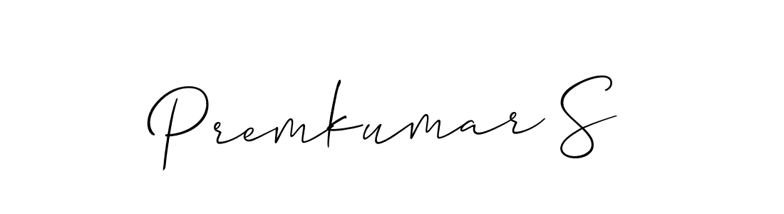 How to make Premkumar S signature? Allison_Script is a professional autograph style. Create handwritten signature for Premkumar S name. Premkumar S signature style 2 images and pictures png