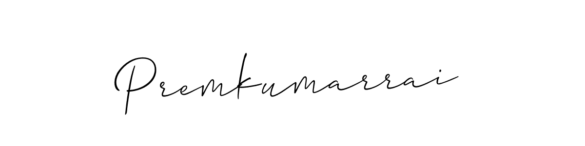 You should practise on your own different ways (Allison_Script) to write your name (Premkumarrai) in signature. don't let someone else do it for you. Premkumarrai signature style 2 images and pictures png