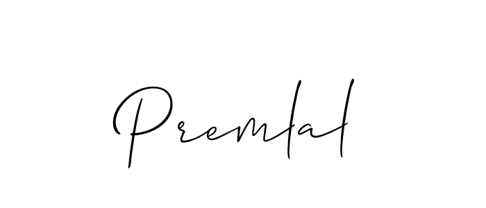 Make a beautiful signature design for name Premlal. With this signature (Allison_Script) style, you can create a handwritten signature for free. Premlal signature style 2 images and pictures png