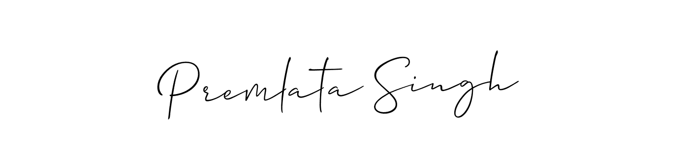 How to make Premlata Singh name signature. Use Allison_Script style for creating short signs online. This is the latest handwritten sign. Premlata Singh signature style 2 images and pictures png