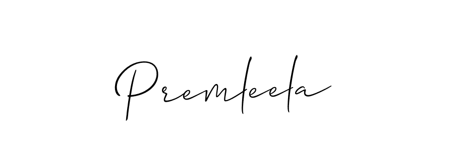 How to make Premleela name signature. Use Allison_Script style for creating short signs online. This is the latest handwritten sign. Premleela signature style 2 images and pictures png