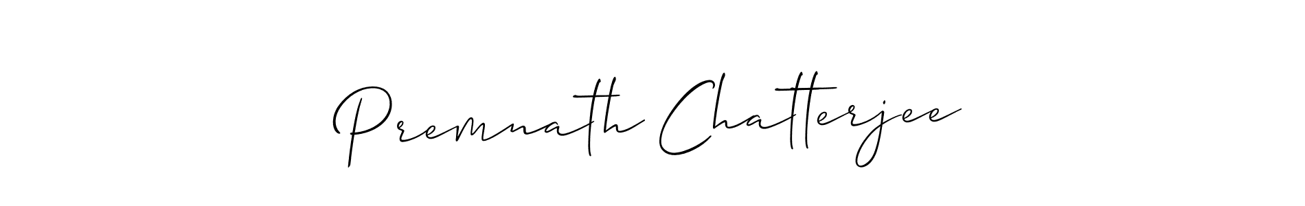 Design your own signature with our free online signature maker. With this signature software, you can create a handwritten (Allison_Script) signature for name Premnath Chatterjee. Premnath Chatterjee signature style 2 images and pictures png