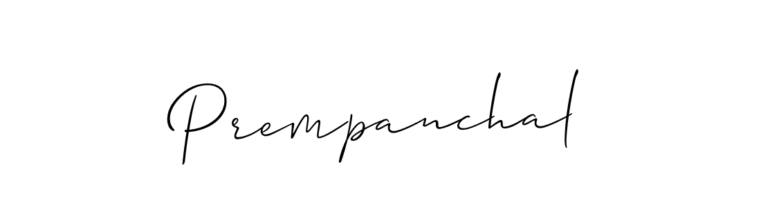 Allison_Script is a professional signature style that is perfect for those who want to add a touch of class to their signature. It is also a great choice for those who want to make their signature more unique. Get Prempanchal name to fancy signature for free. Prempanchal signature style 2 images and pictures png