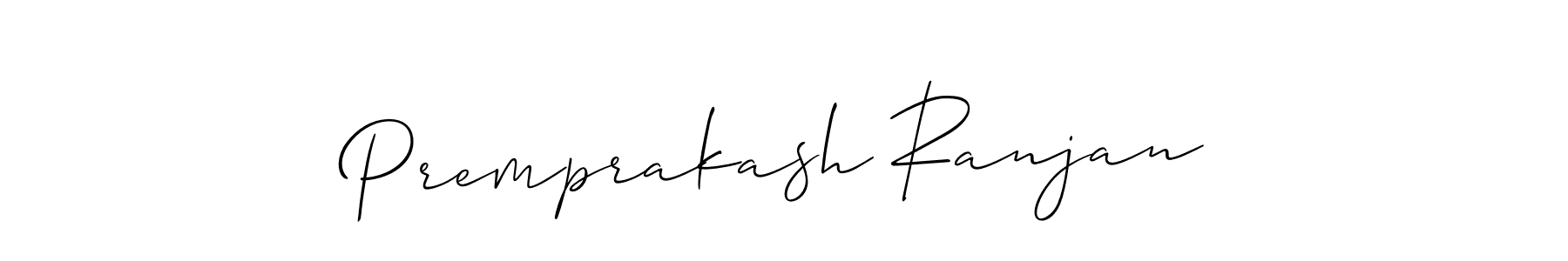 Premprakash Ranjan stylish signature style. Best Handwritten Sign (Allison_Script) for my name. Handwritten Signature Collection Ideas for my name Premprakash Ranjan. Premprakash Ranjan signature style 2 images and pictures png