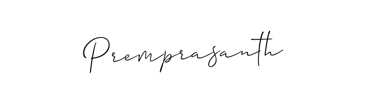 How to Draw Premprasanth signature style? Allison_Script is a latest design signature styles for name Premprasanth. Premprasanth signature style 2 images and pictures png
