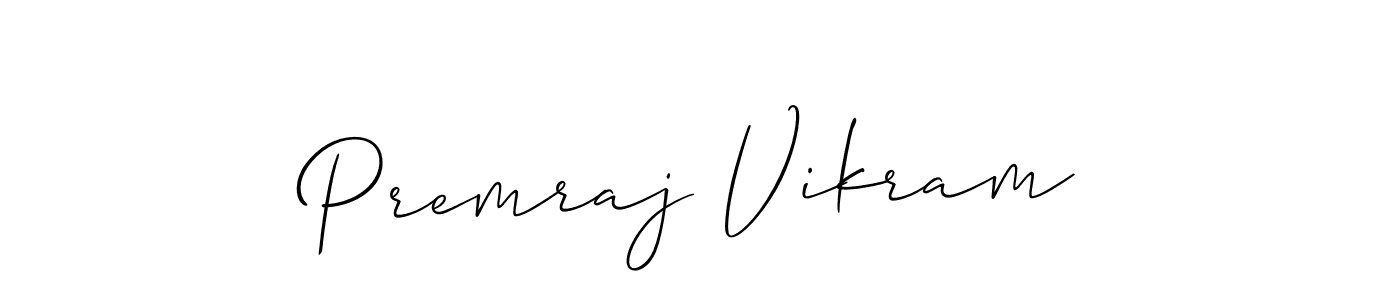 How to Draw Premraj Vikram signature style? Allison_Script is a latest design signature styles for name Premraj Vikram. Premraj Vikram signature style 2 images and pictures png