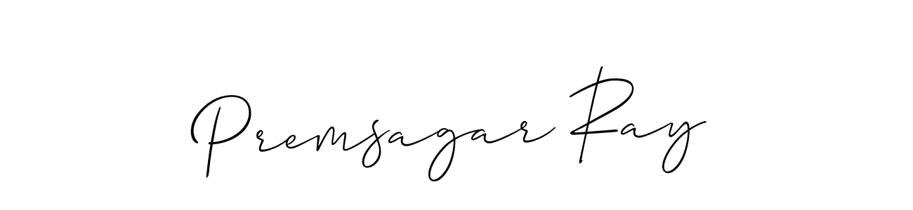 Also we have Premsagar Ray name is the best signature style. Create professional handwritten signature collection using Allison_Script autograph style. Premsagar Ray signature style 2 images and pictures png