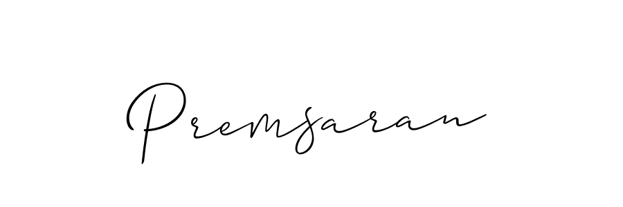 You should practise on your own different ways (Allison_Script) to write your name (Premsaran) in signature. don't let someone else do it for you. Premsaran signature style 2 images and pictures png