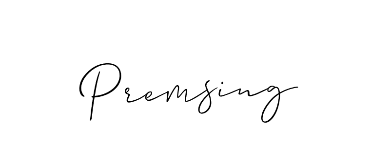 How to Draw Premsing signature style? Allison_Script is a latest design signature styles for name Premsing. Premsing signature style 2 images and pictures png