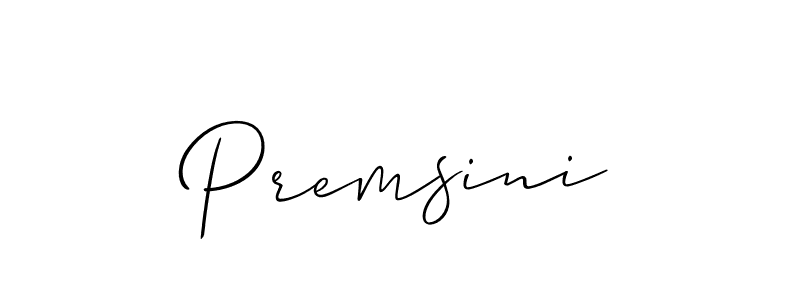 Allison_Script is a professional signature style that is perfect for those who want to add a touch of class to their signature. It is also a great choice for those who want to make their signature more unique. Get Premsini name to fancy signature for free. Premsini signature style 2 images and pictures png