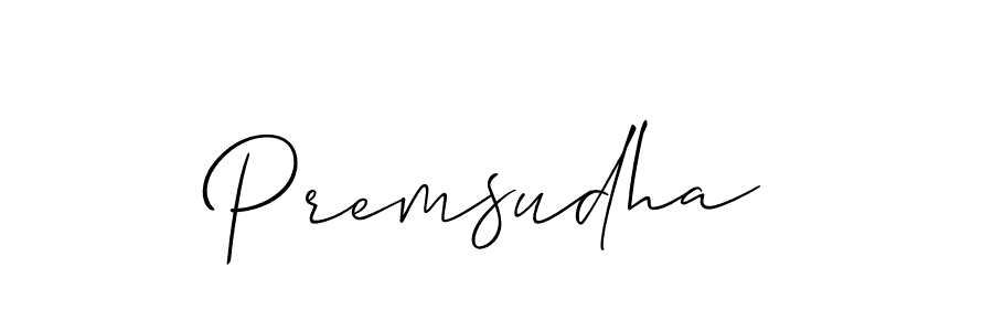 How to Draw Premsudha signature style? Allison_Script is a latest design signature styles for name Premsudha. Premsudha signature style 2 images and pictures png