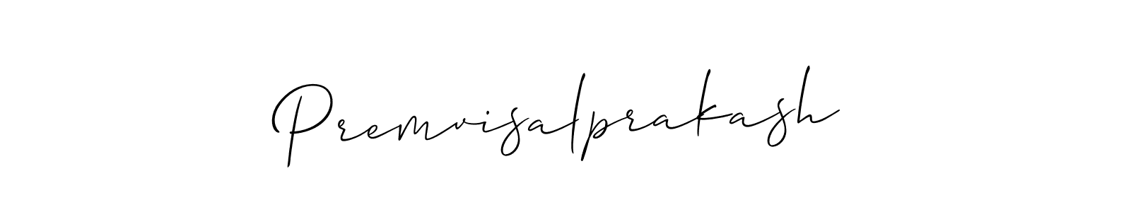 You should practise on your own different ways (Allison_Script) to write your name (Premvisalprakash) in signature. don't let someone else do it for you. Premvisalprakash signature style 2 images and pictures png