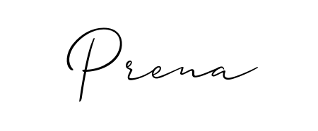 Practice writing Prena with the flow of Allison_Script lettering. A fantastic source of inspiration for developing your personal signature style. Prena signature style 2 images and pictures png