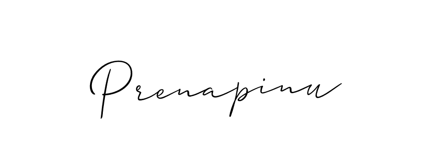 Best and Professional Signature Style for Prenapinu. Allison_Script Best Signature Style Collection. Prenapinu signature style 2 images and pictures png