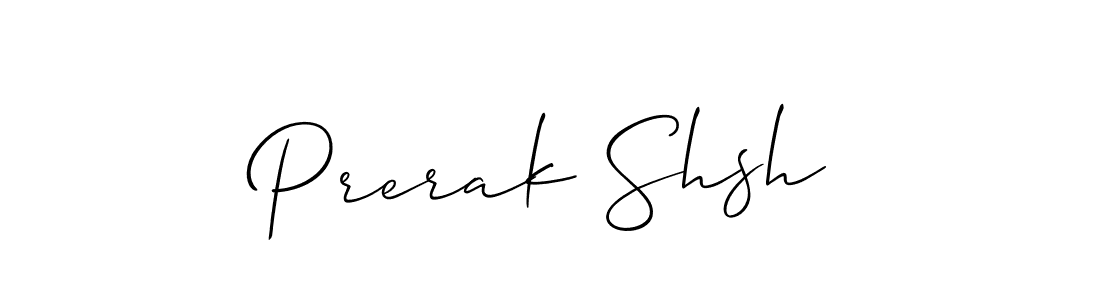 Also You can easily find your signature by using the search form. We will create Prerak Shsh name handwritten signature images for you free of cost using Allison_Script sign style. Prerak Shsh signature style 2 images and pictures png