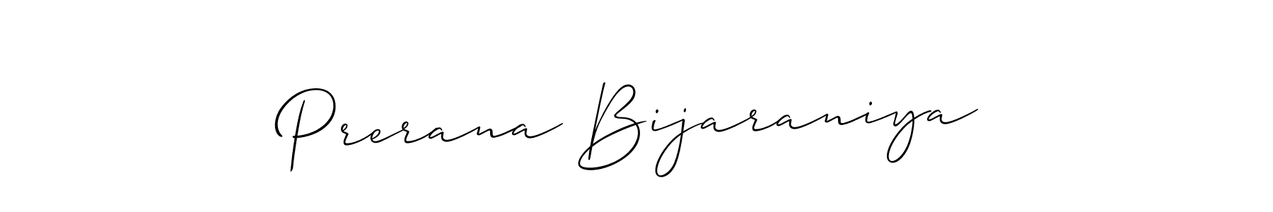 Use a signature maker to create a handwritten signature online. With this signature software, you can design (Allison_Script) your own signature for name Prerana Bijaraniya. Prerana Bijaraniya signature style 2 images and pictures png