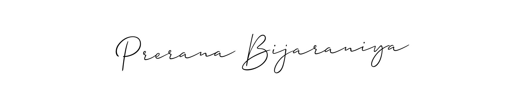 Use a signature maker to create a handwritten signature online. With this signature software, you can design (Allison_Script) your own signature for name Prerana Bijaraniya. Prerana Bijaraniya signature style 2 images and pictures png