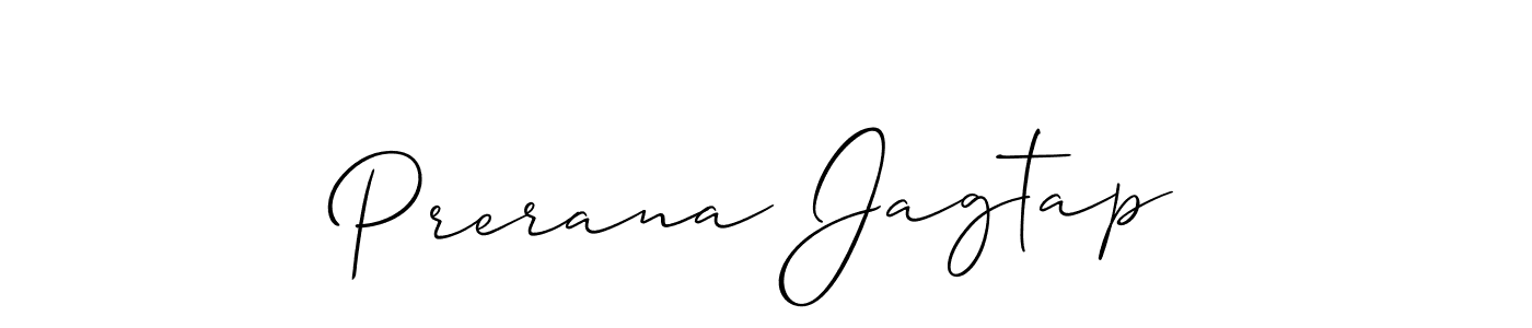 Also we have Prerana Jagtap name is the best signature style. Create professional handwritten signature collection using Allison_Script autograph style. Prerana Jagtap signature style 2 images and pictures png