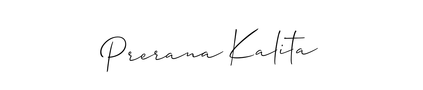 Design your own signature with our free online signature maker. With this signature software, you can create a handwritten (Allison_Script) signature for name Prerana Kalita. Prerana Kalita signature style 2 images and pictures png