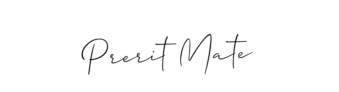 Make a beautiful signature design for name Prerit Mate. Use this online signature maker to create a handwritten signature for free. Prerit Mate signature style 2 images and pictures png