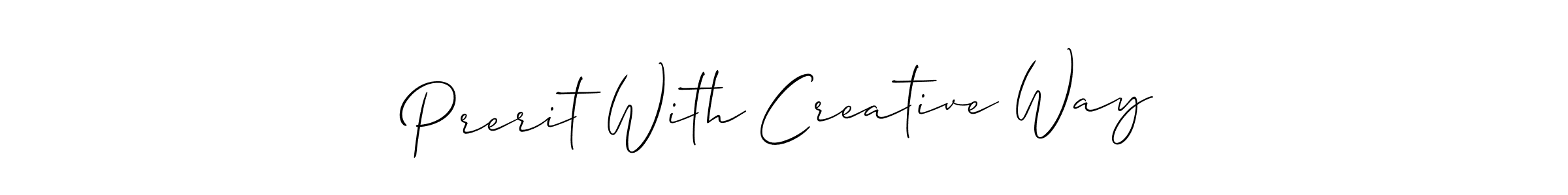 Allison_Script is a professional signature style that is perfect for those who want to add a touch of class to their signature. It is also a great choice for those who want to make their signature more unique. Get Prerit With Creative Way name to fancy signature for free. Prerit With Creative Way signature style 2 images and pictures png