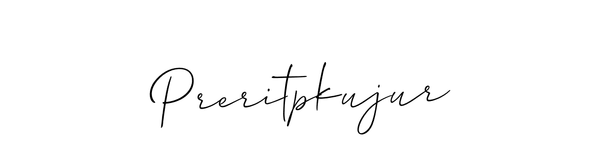 You should practise on your own different ways (Allison_Script) to write your name (Preritpkujur) in signature. don't let someone else do it for you. Preritpkujur signature style 2 images and pictures png