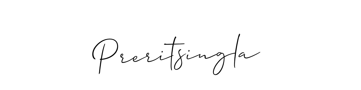 How to Draw Preritsingla signature style? Allison_Script is a latest design signature styles for name Preritsingla. Preritsingla signature style 2 images and pictures png