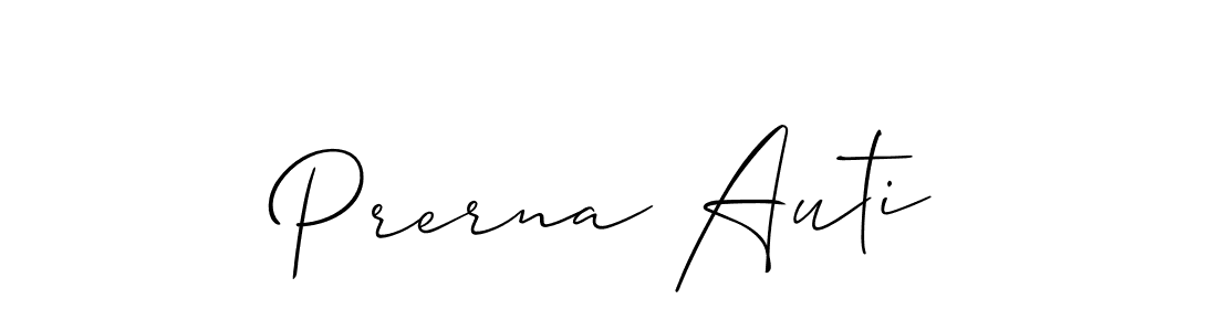 How to make Prerna Auti signature? Allison_Script is a professional autograph style. Create handwritten signature for Prerna Auti name. Prerna Auti signature style 2 images and pictures png