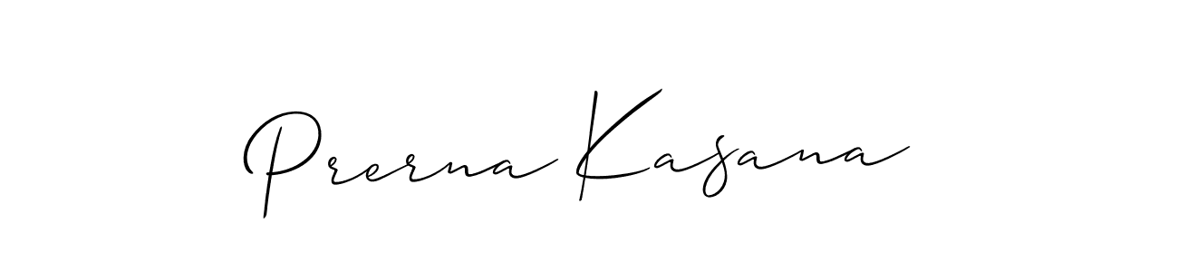 How to make Prerna Kasana signature? Allison_Script is a professional autograph style. Create handwritten signature for Prerna Kasana name. Prerna Kasana signature style 2 images and pictures png