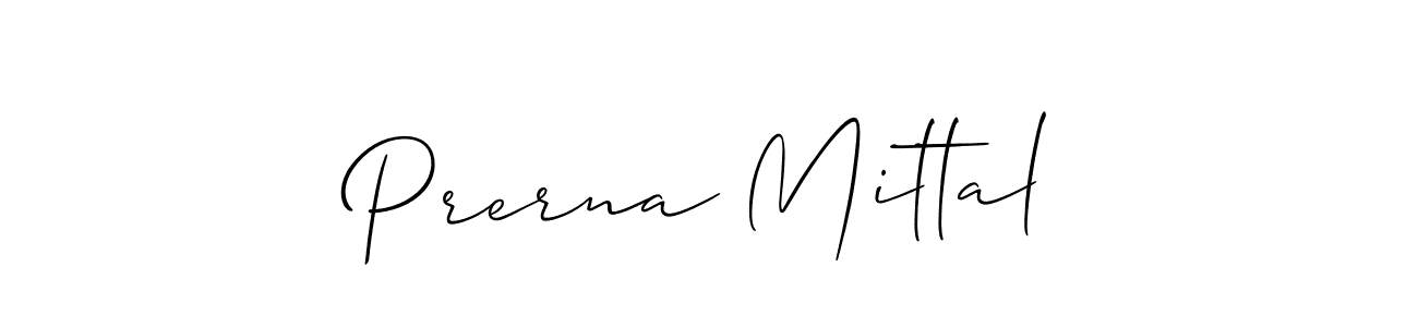 You should practise on your own different ways (Allison_Script) to write your name (Prerna Mittal) in signature. don't let someone else do it for you. Prerna Mittal signature style 2 images and pictures png