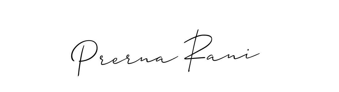 It looks lik you need a new signature style for name Prerna Rani. Design unique handwritten (Allison_Script) signature with our free signature maker in just a few clicks. Prerna Rani signature style 2 images and pictures png
