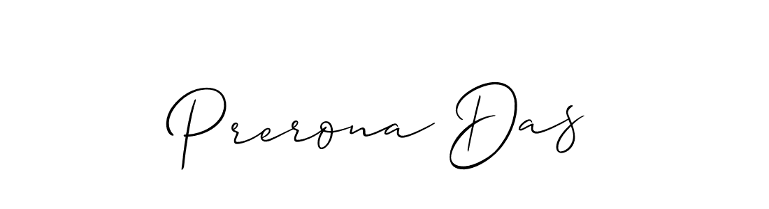 Use a signature maker to create a handwritten signature online. With this signature software, you can design (Allison_Script) your own signature for name Prerona Das. Prerona Das signature style 2 images and pictures png