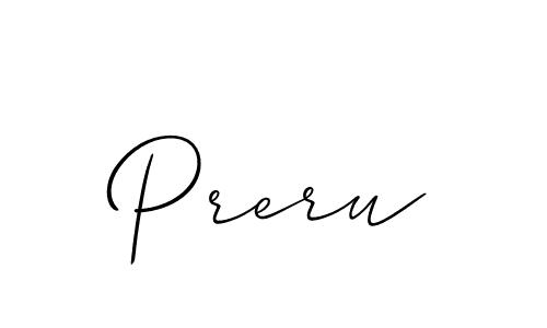 Also we have Preru name is the best signature style. Create professional handwritten signature collection using Allison_Script autograph style. Preru signature style 2 images and pictures png